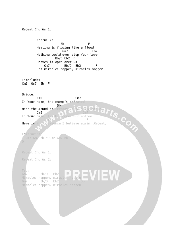 Miracles Happen Chords & Lyrics (Life Worship / Aaron Baxter)