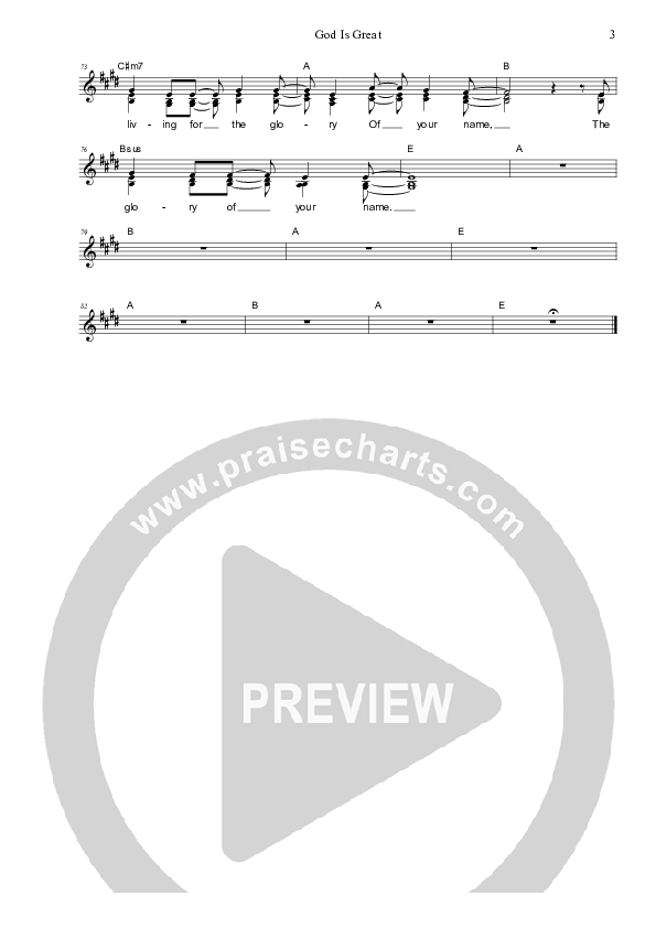 God Is Great Lead & Piano (Dennis Prince / Nolene Prince)