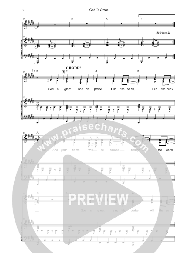 God Is Great Piano/Vocal (SAT) (Dennis Prince / Nolene Prince)