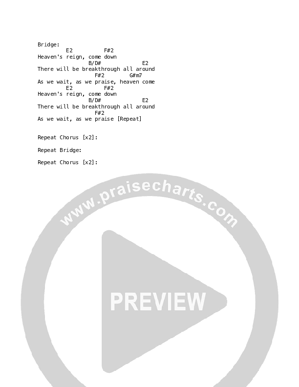 Breakthrough Here Chords & Lyrics (Life Worship / Jock James)