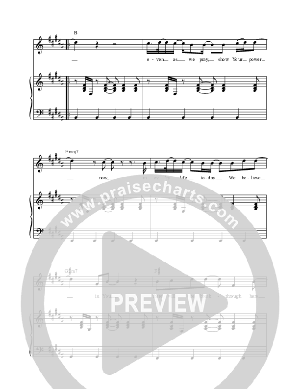 Breakthrough Here Piano/Vocal (Life Worship / Jock James)