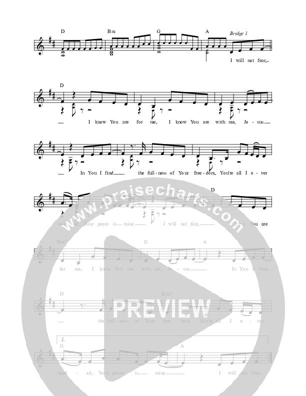 Peace Be Mine Lead Sheet (Life Worship / Amy Haguma)