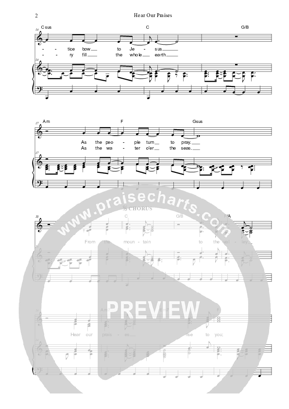 Hear Our Praises Piano/Vocal (SAT) (Dennis Prince / Nolene Prince)
