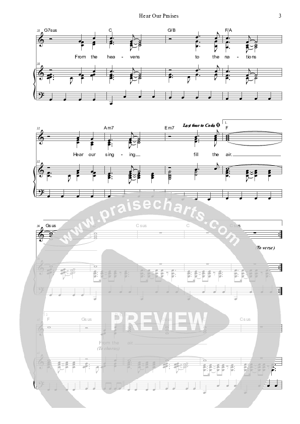 Hear Our Praises Piano/Vocal (SAT) (Dennis Prince / Nolene Prince)