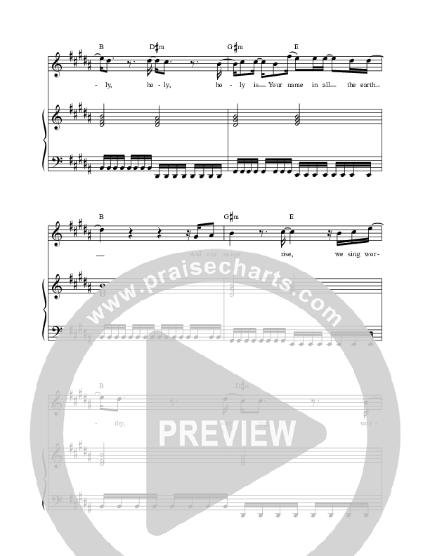 Seas Of Glass Piano/Vocal (Life Worship / Matt Hooper)