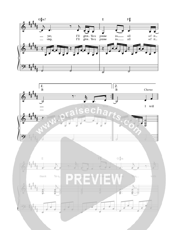 A Thousand Times (Thank You) Piano/Vocal (Life Worship / Chelsea Carins / Ryan Carins)