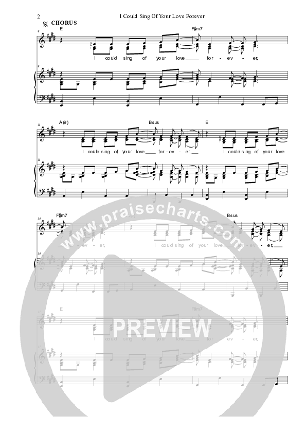 I Could Sing Of Your Love Forever Piano/Vocal (SAT) (Dennis Prince / Nolene Prince)