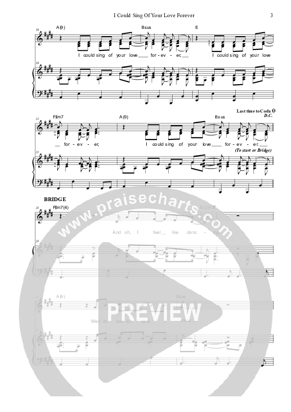 I Could Sing Of Your Love Forever Piano/Vocal (SAT) (Dennis Prince / Nolene Prince)