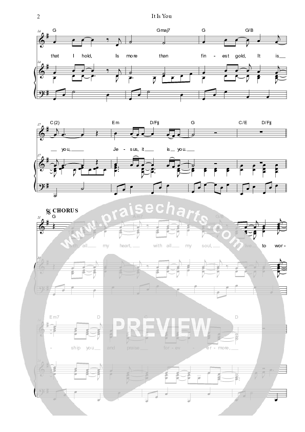 It Is You Piano/Vocal (SAT) (Dennis Prince / Nolene Prince)