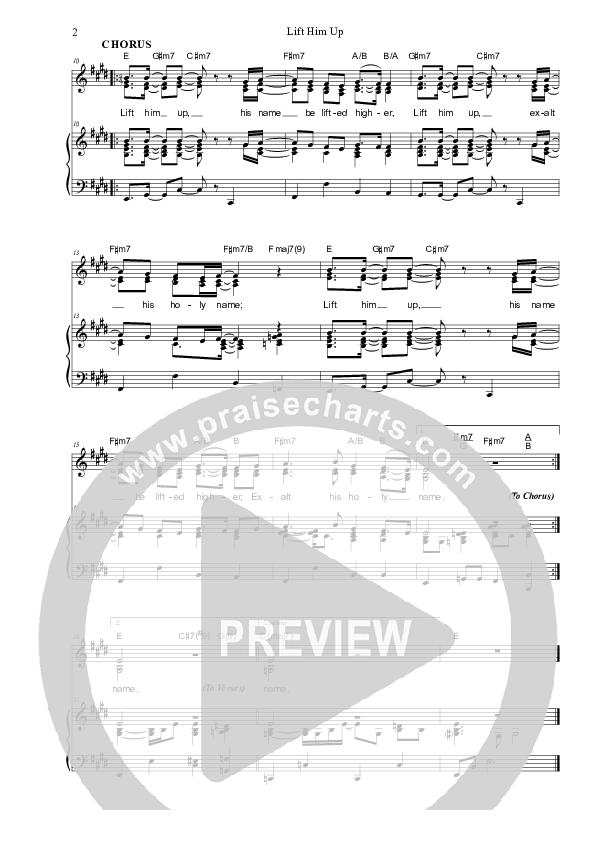 Lift Him Up Piano/Vocal (SAT) (Dennis Prince / Nolene Prince)