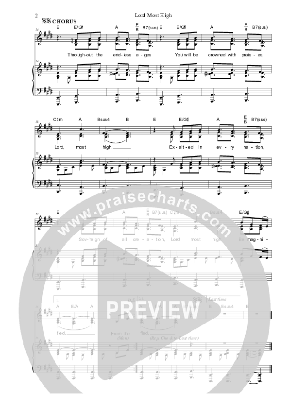 Lord Most High Piano/Vocal (SAT) (Dennis Prince / Nolene Prince)