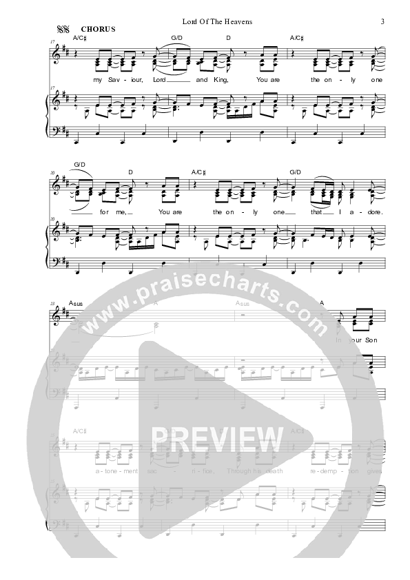 Lord Of The Heavens Piano/Vocal (SAT) (Dennis Prince / Nolene Prince)