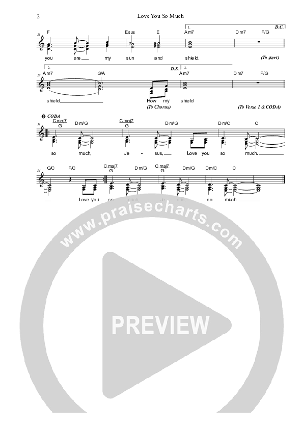 Love You So Much Lead & Piano (Dennis Prince / Nolene Prince)