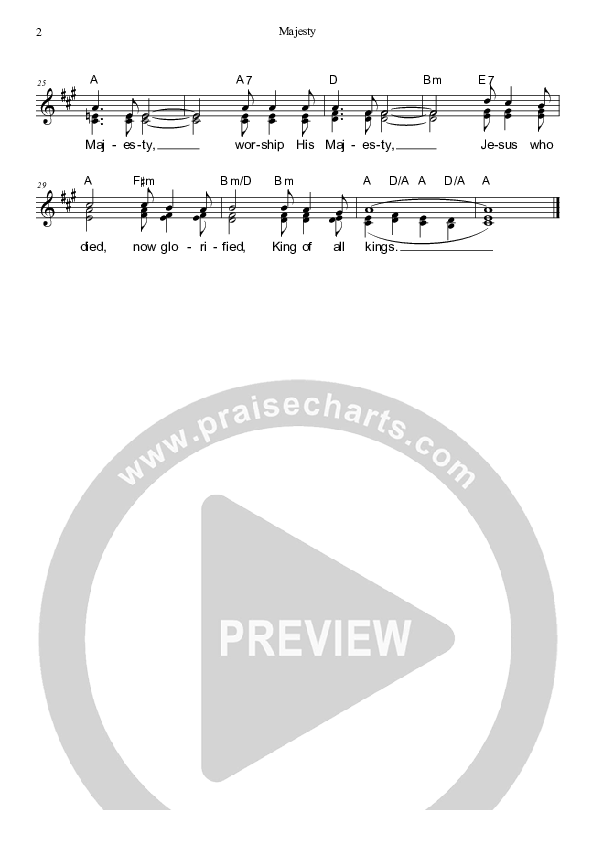 Majesty Lead & Piano (Dennis Prince / Nolene Prince)