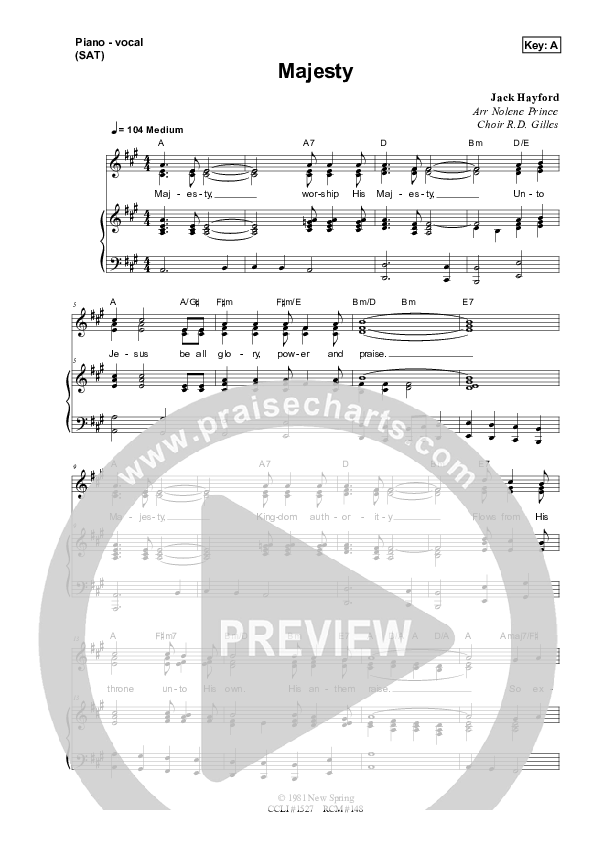 Majesty Lead & Piano (Dennis Prince / Nolene Prince)