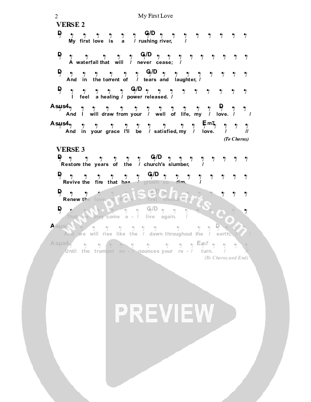 My First Love Chords & Lyrics (Dennis Prince / Nolene Prince)