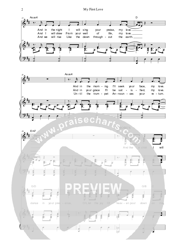 My First Love Piano/Vocal (SAT) (Dennis Prince / Nolene Prince)