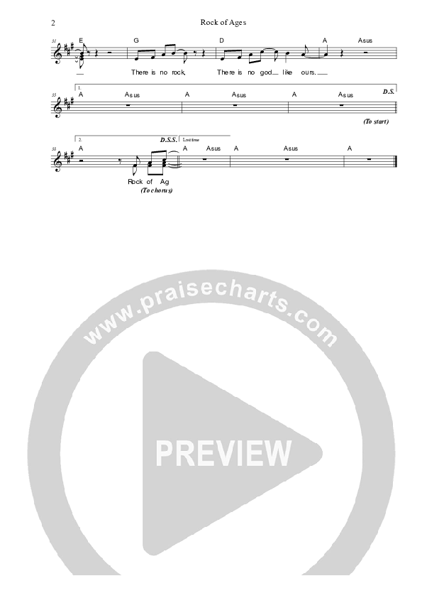 Rock Of Ages Lead & Piano (Dennis Prince / Nolene Prince)