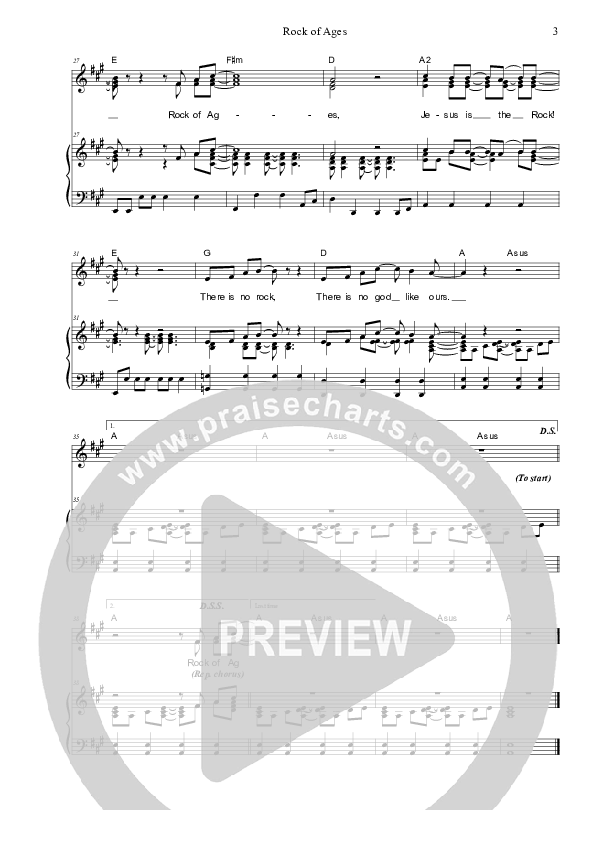 Rock Of Ages Piano/Vocal (SAT) (Dennis Prince / Nolene Prince)