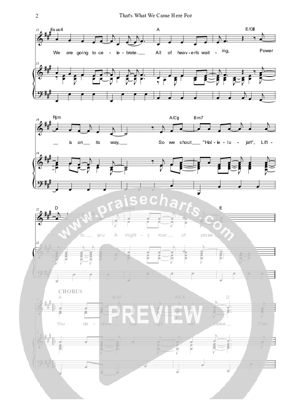 That's What We Came Here For Piano/Vocal (SAT) (Dennis Prince / Nolene Prince)