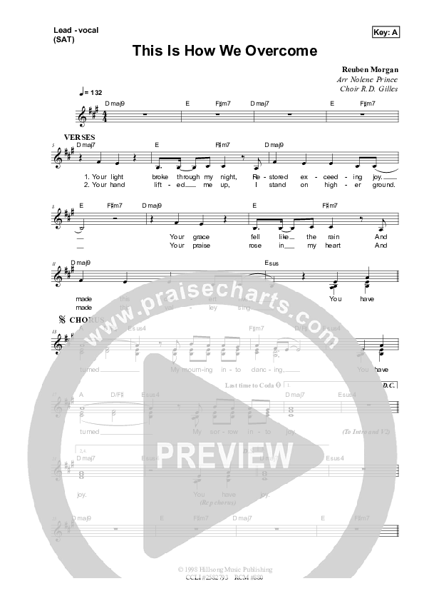 This is How We Overcome Lead & Piano (Dennis Prince / Nolene Prince)