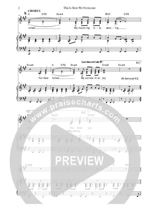 This is How We Overcome Piano/Vocal (SAT) (Dennis Prince / Nolene Prince)