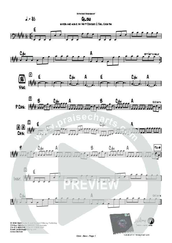 Glow Bass Guitar (Hillsong Worship)