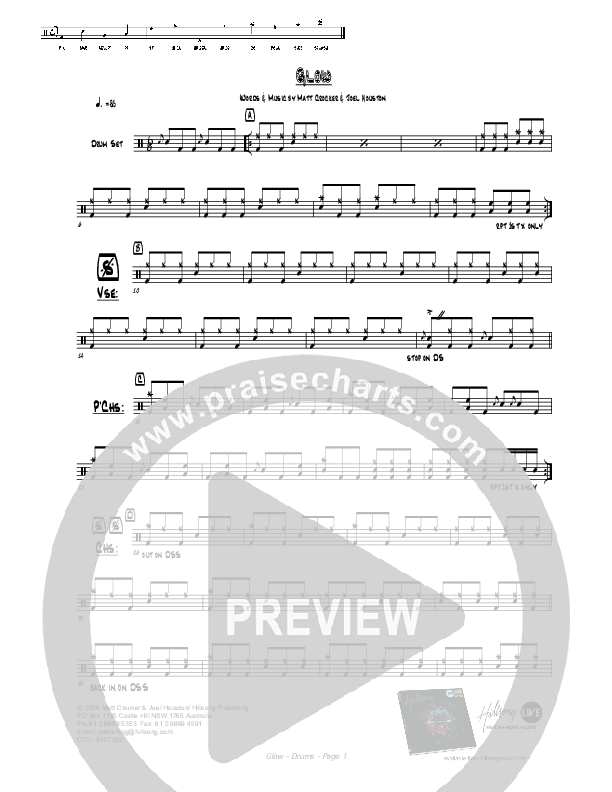 Glow Drum Set (Hillsong Worship)