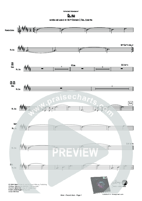 Glow French Horn (Hillsong Worship)