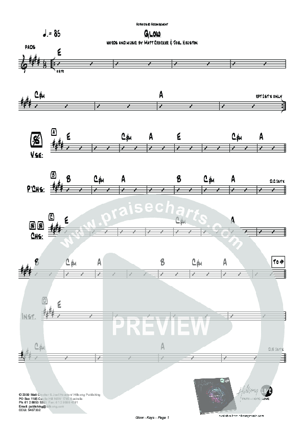 Glow Keys (Hillsong Worship)