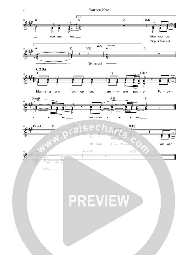 You Are Near Lead & Piano (Dennis Prince / Nolene Prince)