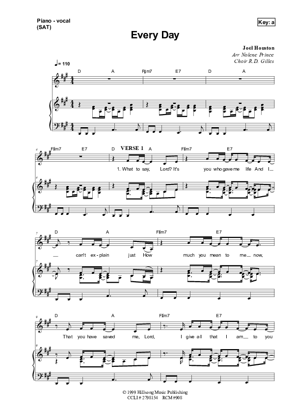 Everyday Lead & Piano (Dennis Prince / Nolene Prince)