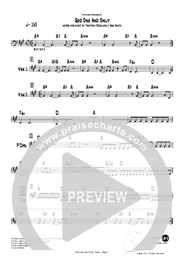 God One And Only (Instrumental) Chords & Lyrics (Hillsong Worship)