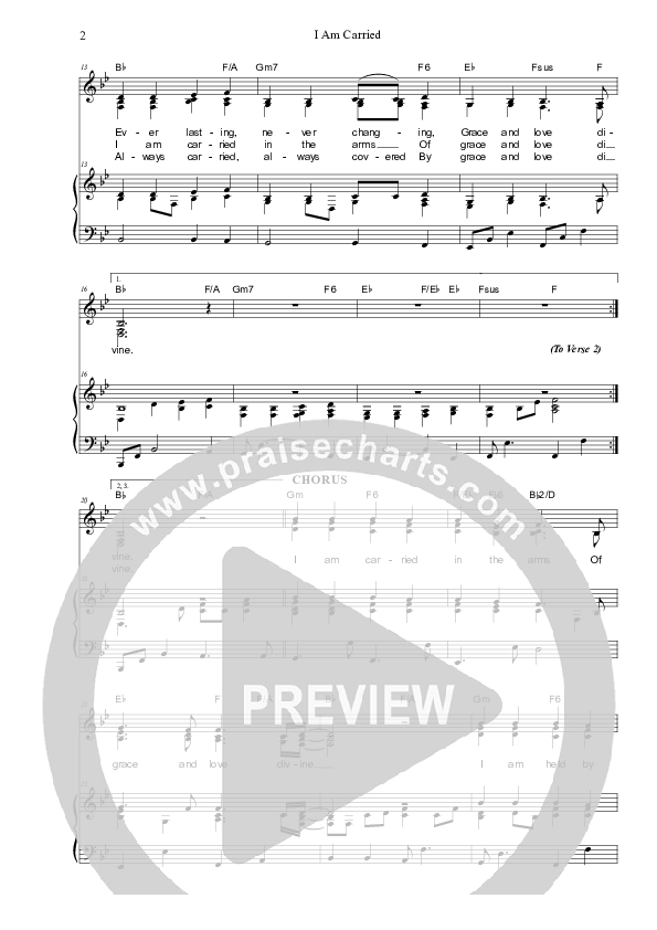 I Am Carried Piano/Vocal (SAT) (Dennis Prince / Nolene Prince)