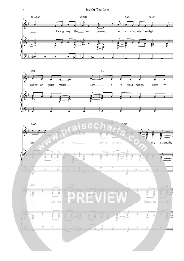 Joy Of The Lord Piano/Vocal (SAT) (Dennis Prince / Nolene Prince)