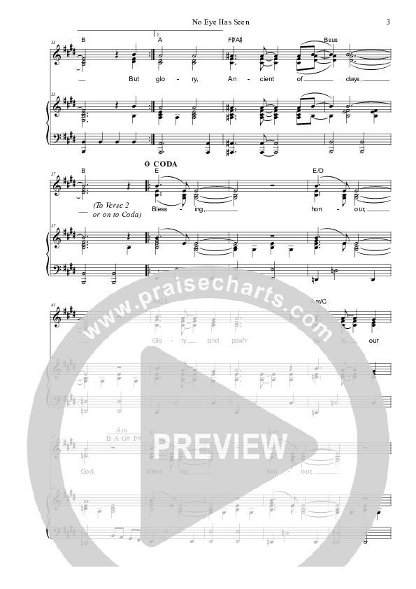 No Eye Has Seen Piano/Vocal (SAT) (Dennis Prince / Nolene Prince)