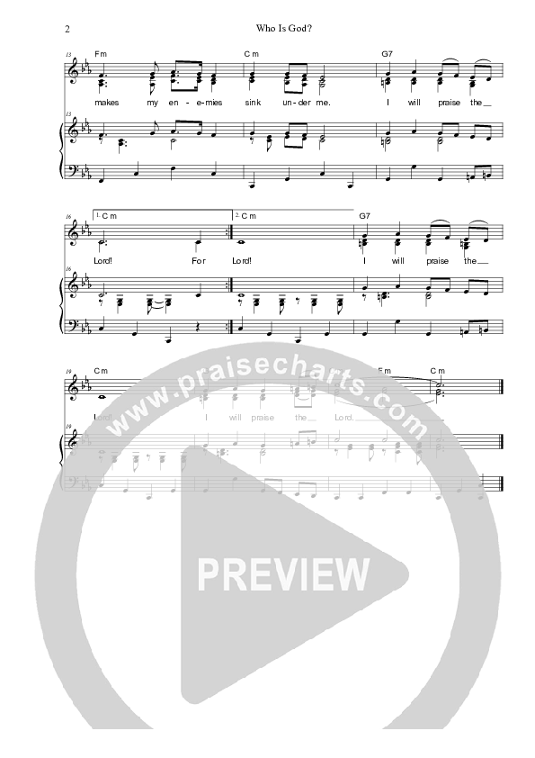 Who Is God Piano/Vocal (SAT) (Dennis Prince / Nolene Prince)