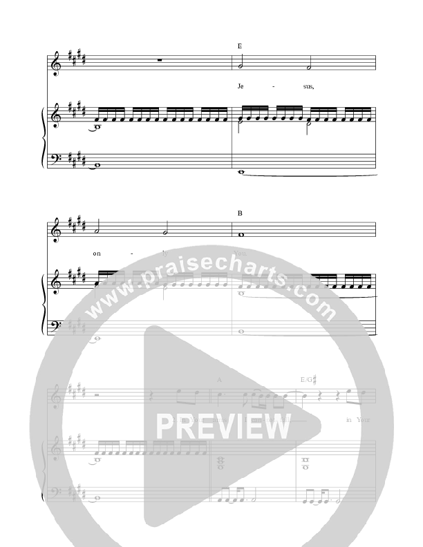 Jesus Only You Piano/Vocal (Martin Smith)