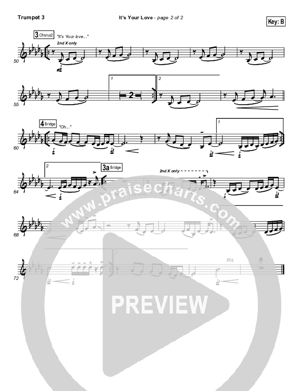 It's Your Love Trumpet 3 (Hillsong Worship)