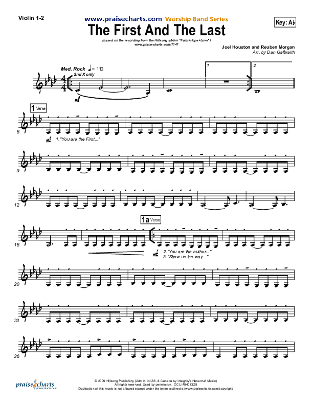 The First And The Last Violin 1/2 (Hillsong Worship)