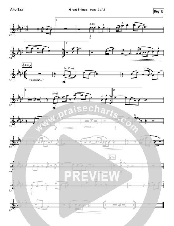 Great Things Sax Pack (Phil Wickham)