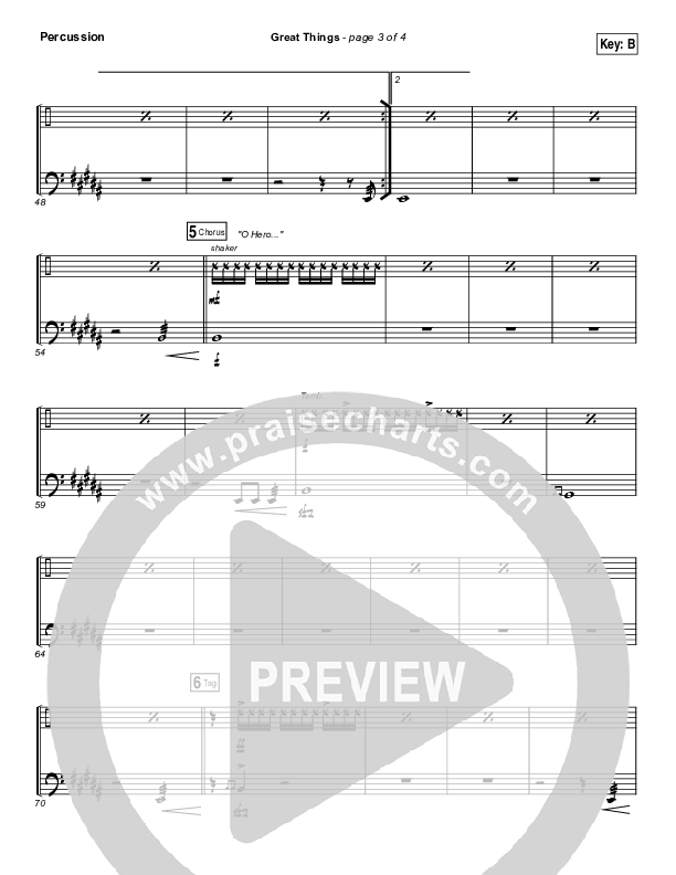 Great Things Percussion (Phil Wickham)