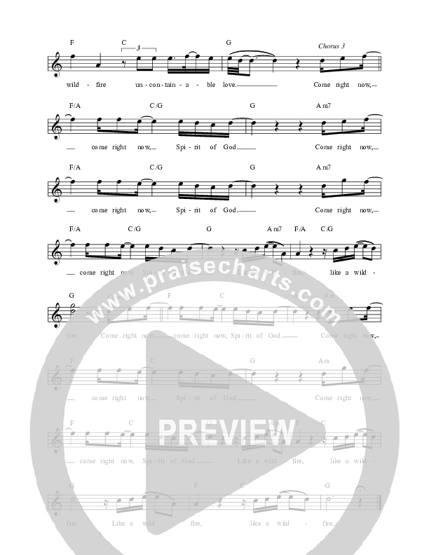 Wildfire Lead Sheet (Here Be Lions / Dustin Smith)