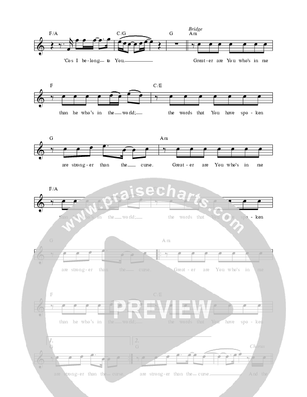 Belong To You (Enemy Can't) Lead Sheet (Here Be Lions / James Galbraith)