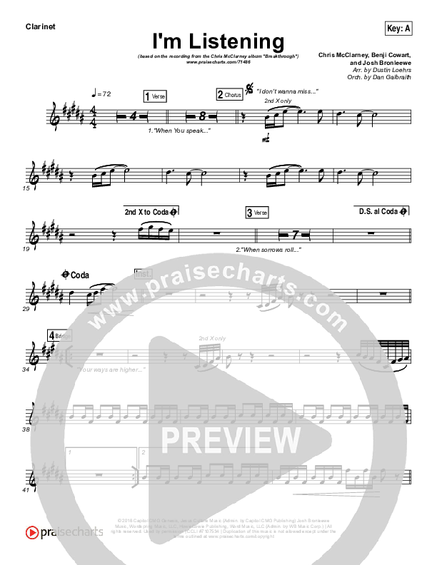 I'm Listening Wind Pack (Chris McClarney / Hollyn)