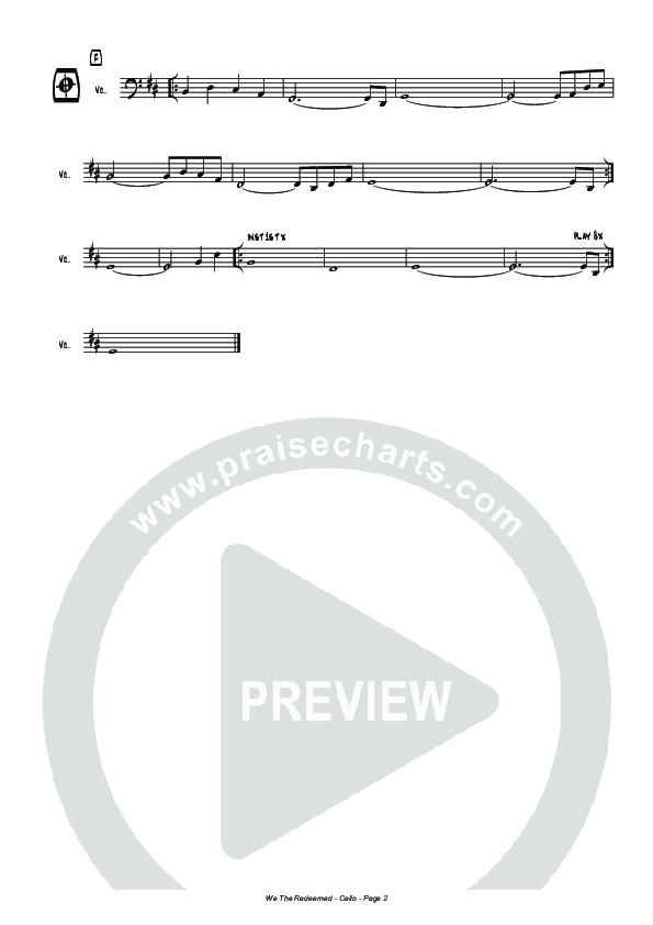 We The Redeemed Cello (Hillsong Worship)
