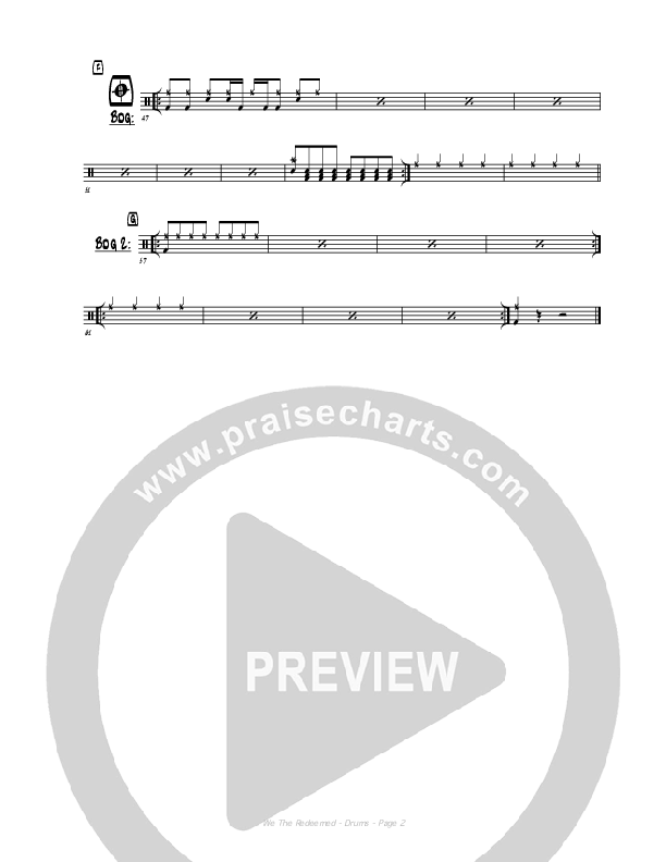 We The Redeemed Drum Set (Hillsong Worship)