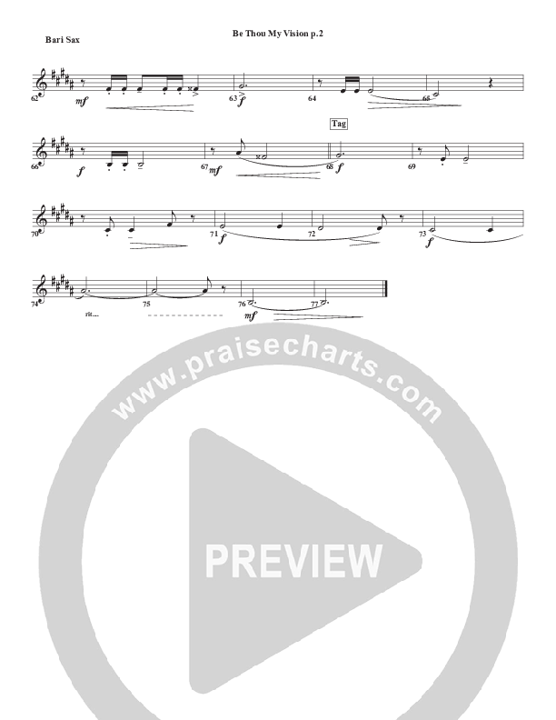 Be Thou My Vision Bari Sax (Chris Emert)