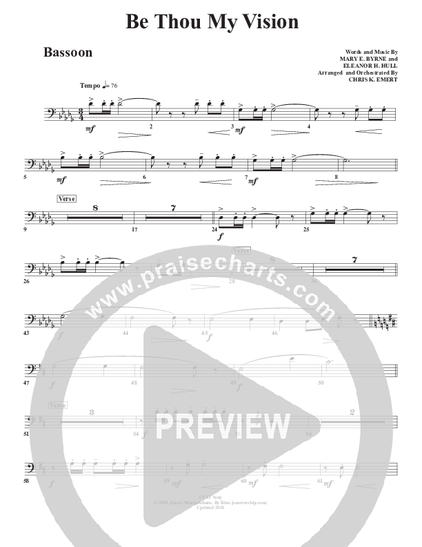 Be Thou My Vision Bassoon (Chris Emert)