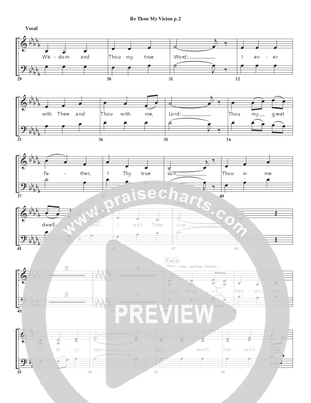 Be Thou My Vision Choir Sheet (SATB) (Chris Emert)